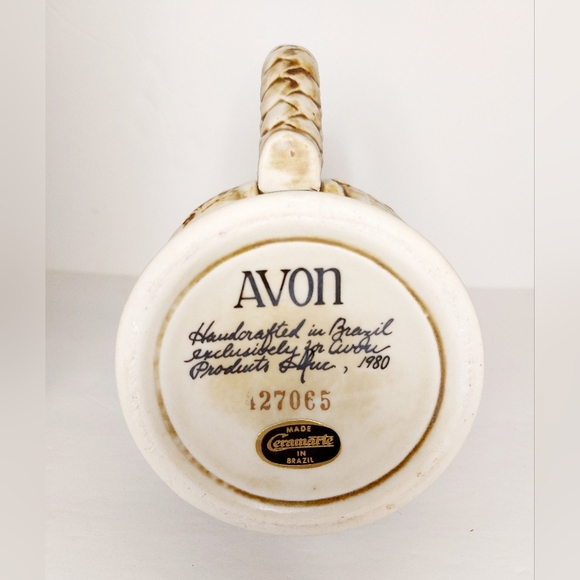 LargeWestern Round up Avon Collector Stein with pewter lid and Original box - Picture 7 of 10